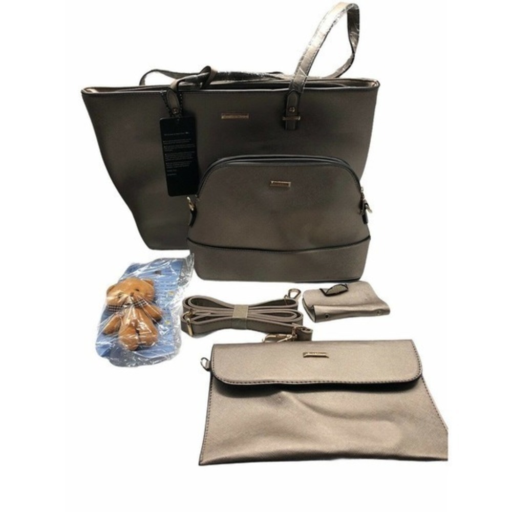 ELIMPAUL Women Fashion Handbags‎ Tote Bag Set 4pcs